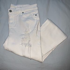 NWOT EUNINA Distressed White Mica Jean